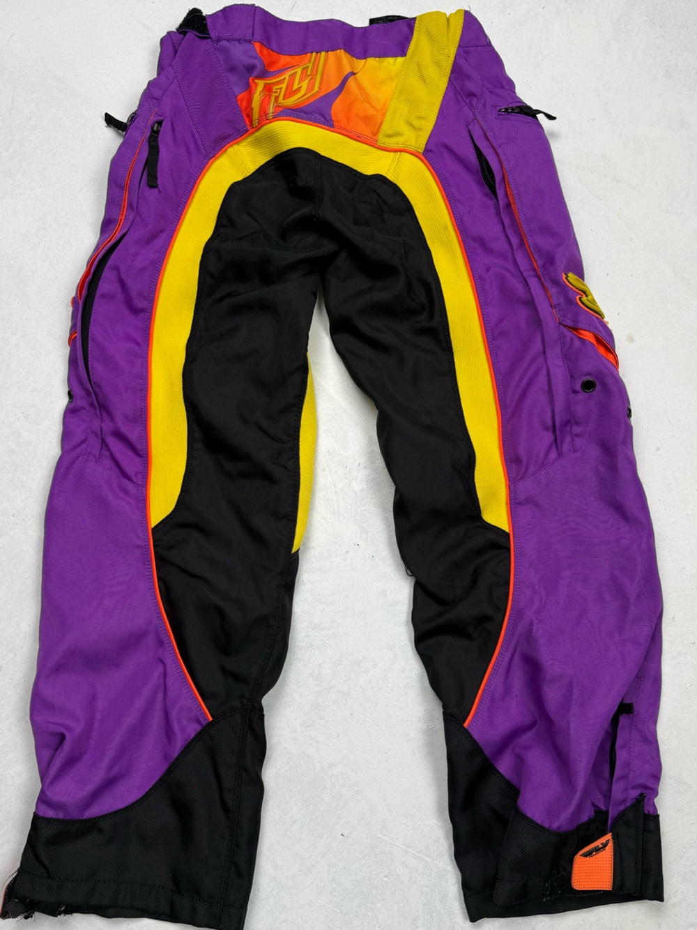 Fly Racing Purple & Yellow Racing Pants - Picture 3 of 3